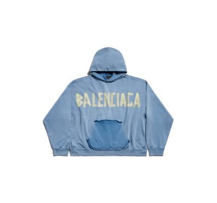 blue Balenciaga hoodie