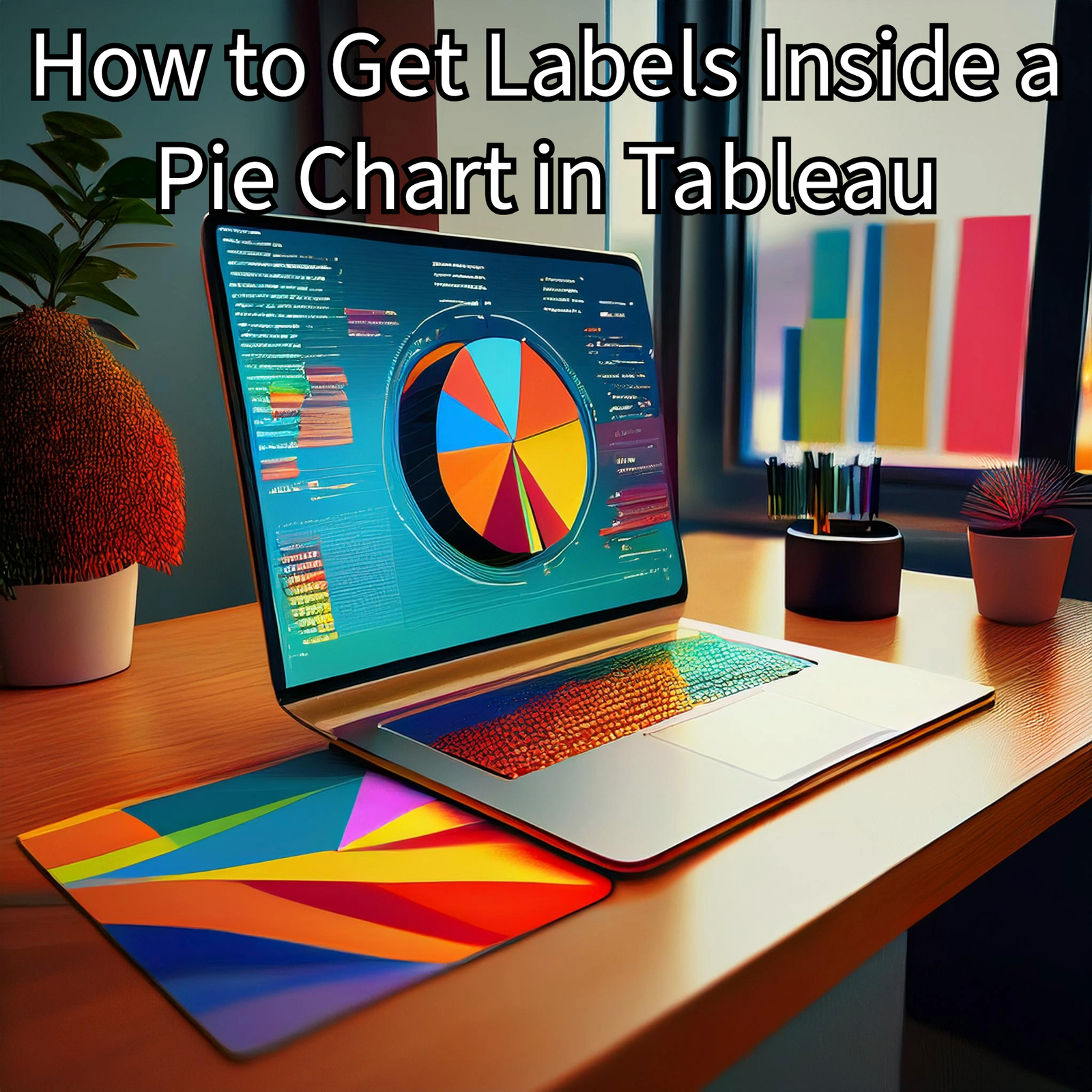 How to Get Labels Inside a Pie Chart in Tableau